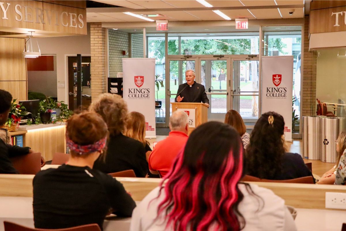 Father Looney Giving Remarks