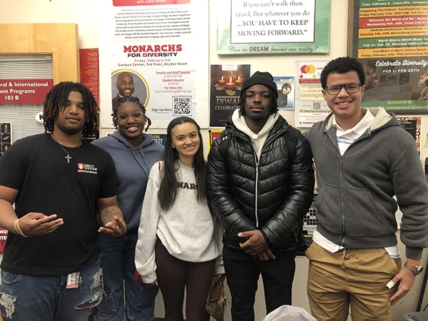 black students posing